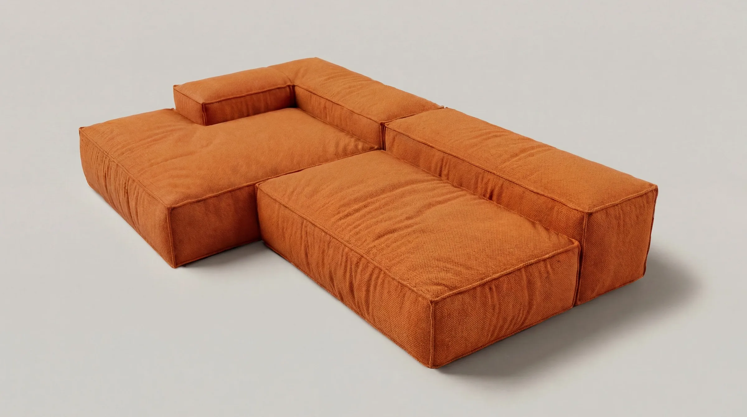 Cloud Form L-shape oversized modular sofa
