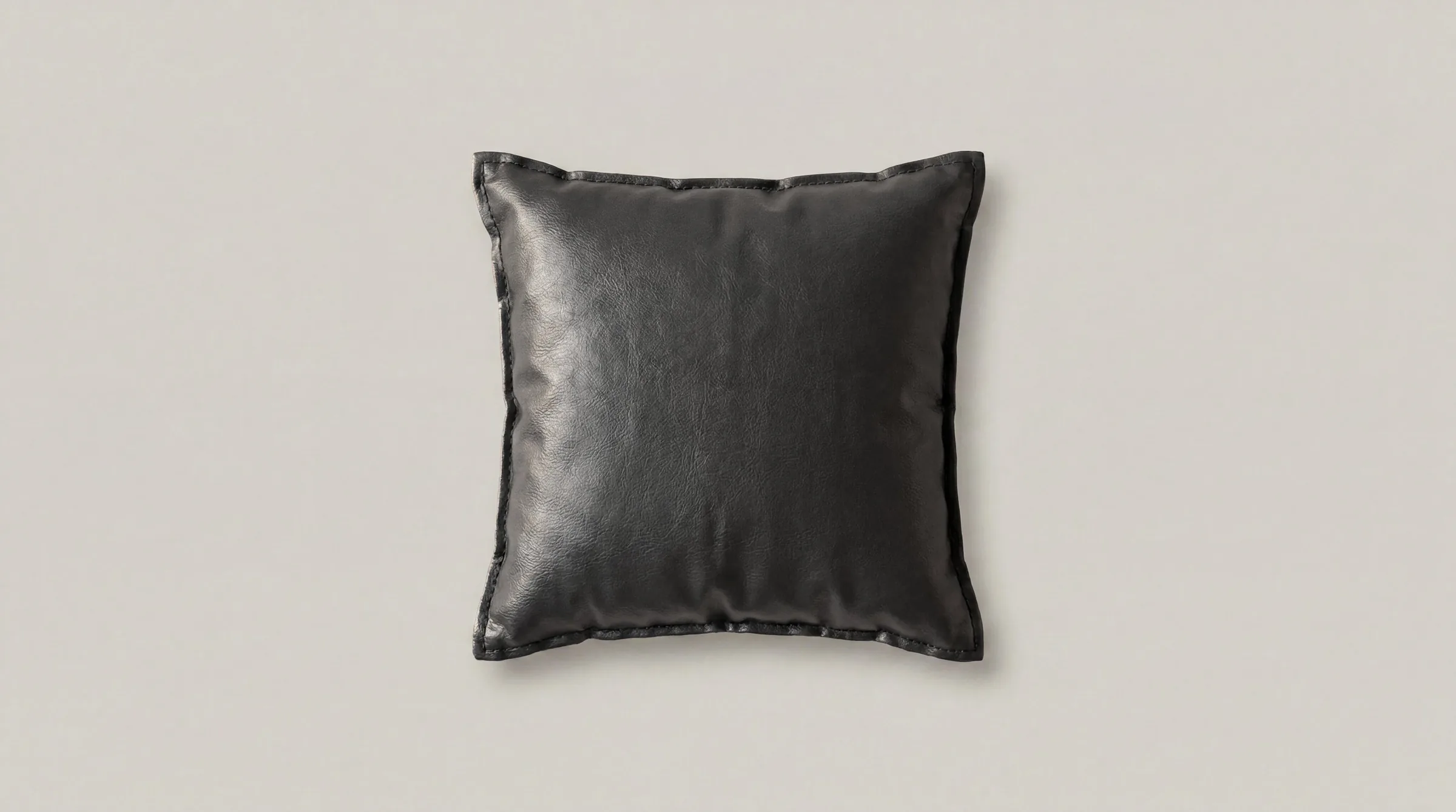 Cloud Form Pillow oversized cushion in leather